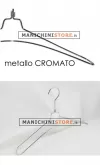 Gruccia metallo capospalla 42 cm - metallo cromato