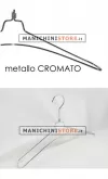 Gruccia metallo capospalla 38 cm - metallo cromato