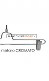 Gruccia metallo pinza 35 cm - metallo cromato