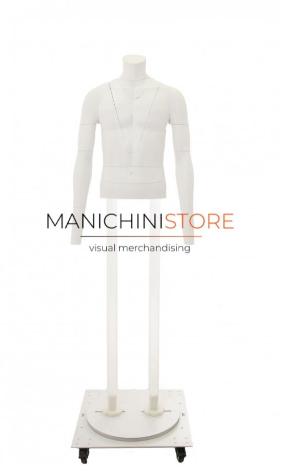 Professional male bust for e-commerce photos M53