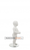 Manichino bambino 1 anno bianco opaco