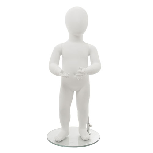 Manichino bambino 1 anno bianco opaco