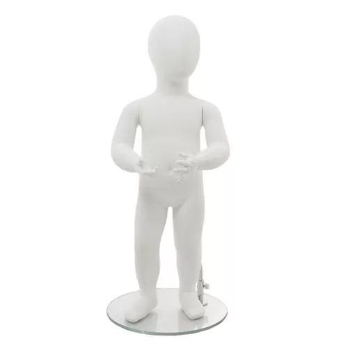 Manichino bambino 1 anno bianco opaco