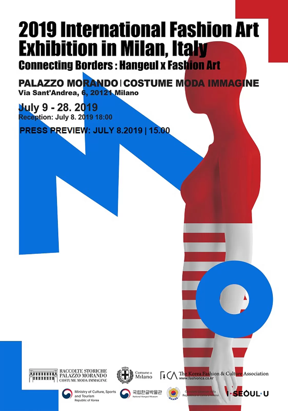Mostra "Connecting Borders: Hangeul x Fashion Art"