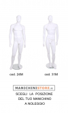 Noleggio 1 manichino uomo Testa Scolpita