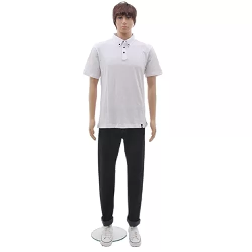 Manichino uomo ECOPLASTIC realistico con parrucca OMAGGIO - 0438