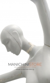 Manichino donna "dance" in vetroresina grezza - da verniciare