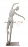 Manichino donna "dance" in vetroresina grezza - da verniciare