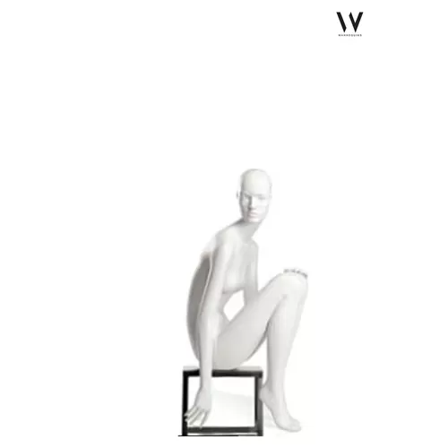 Manichino donna testa scolpita collezione 51 18 (ginocchio articolato)