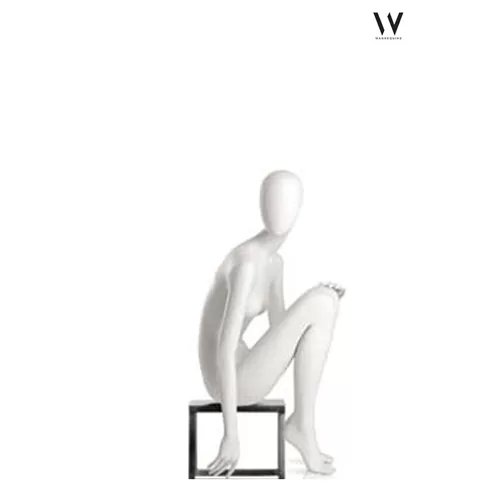 Manichino donna testa a uovo collezione 52 18 (Ginocchio Articolato)