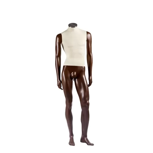 Manichino uomo senza testa - rivestito in Lycra