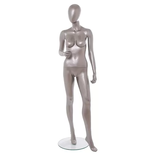 Manichino donna testa uovo - Vogue 13 NICHEL