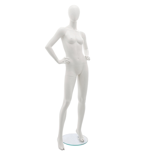 Manichino donna testa uovo - Vogue 1E BIANCO