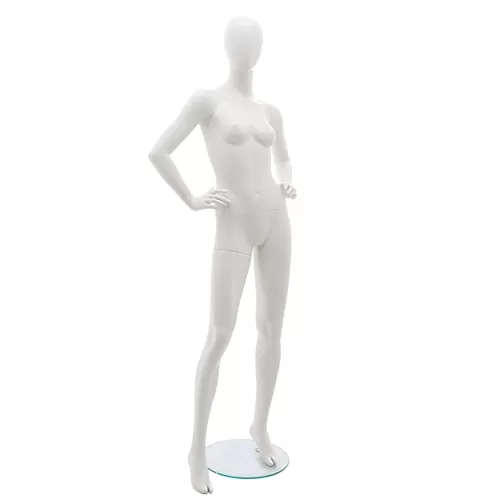 Manichino donna testa uovo - Vogue 1E BIANCO