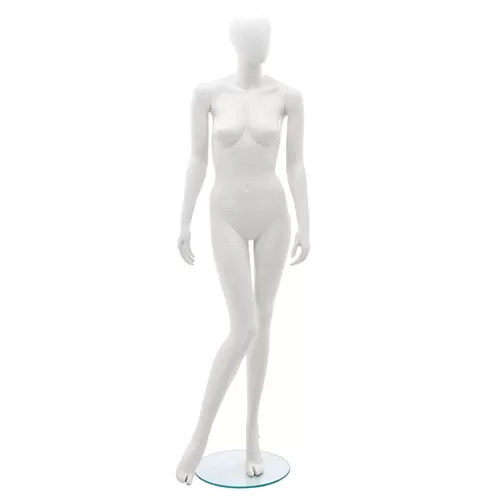 Manichino donna testa uovo 1R BIANCO - FINE SERIE
