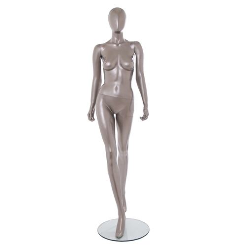 Manichino donna testa uovo - Vogue 25 NICHEL