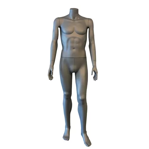 Manichino uomo senza testa precolorato Grigio - TG 50