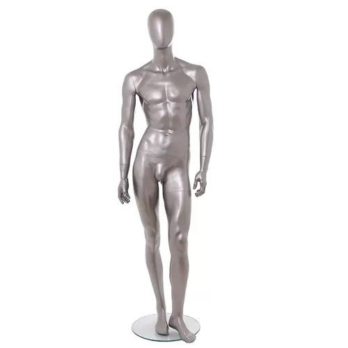 Manichino uomo testa uovo - Vogue 31M NICHEL