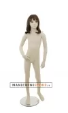 Manichino realistico bambina 8 anni con parrucca omaggio