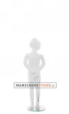 Manichino bambina 5-7 anni "Carlotta" bianco