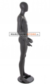 Manichino ragazzo testa a uovo 16 anni ANTRACITE