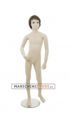 Manichino realistico bambino 8 anni con parrucca omaggio