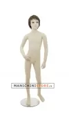 Manichino realistico bambino 8 anni con parrucca omaggio