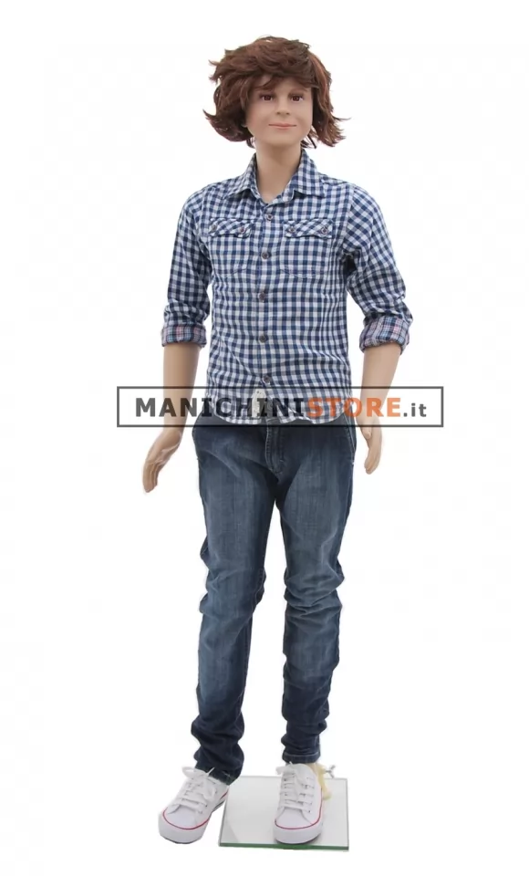Manichino bambino 7-8 anni Ecoplastic Realistico 2040 con parrucca OMAGGIO