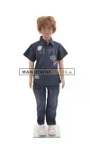 Manichino bambino 3-4 anni Ecoplastic Realistico 1043 con parrucca OMAGGIO