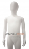Manichino bambino 6-8 anni in ecoplastic con testa a uovo