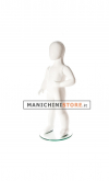 Manichino bambino 1 anno bianco lucido