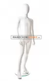 Manichino bambino 6-7 anni bianco lucido