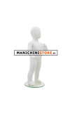 Manichino bambino 1 anno bianco opaco