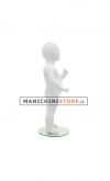 Manichino bambino 1 anno bianco opaco