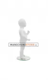 Manichino bambino 1 anno bianco opaco