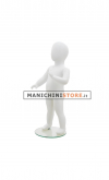 Manichino bambino 1 anno bianco opaco