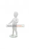 Manichino bambino 1 anno bianco opaco