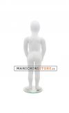 Manichino bambino 2-3 anni bianco opaco