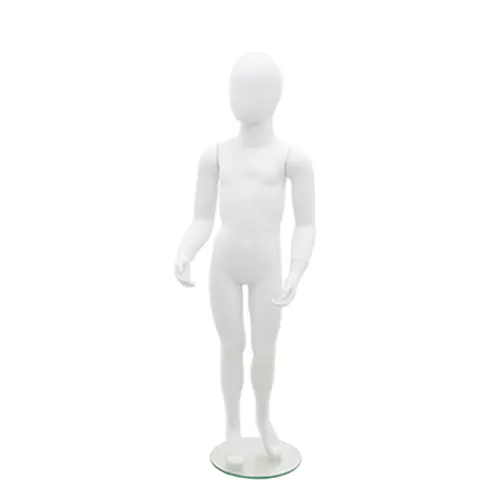 Manichino bambino 4-5 anni bianco opaco