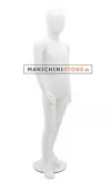 Manichino bambino 6-7 anni bianco opaco