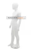 Manichino bambino 6-7 anni bianco opaco