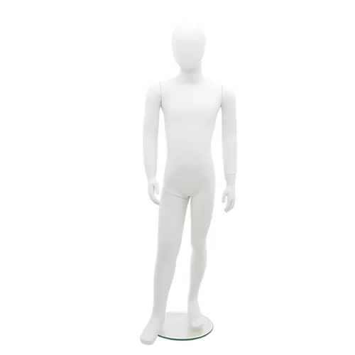 Manichino bambino 6-7 anni bianco opaco