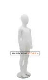 Manichino bambino 7-8 anni bianco opaco