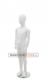 Manichino bambino 7-8 anni bianco opaco