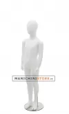 Manichino bambino 7-8 anni bianco opaco