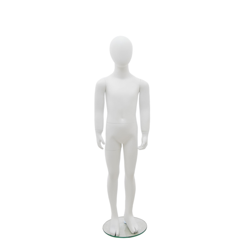 Manichino bambino 7-8 anni bianco opaco