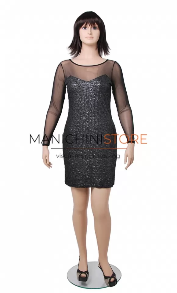 Manichino donna taglia comoda TG.46-48 mora