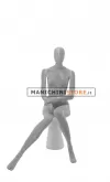 Manichino donna 1 testa a uovo - casual