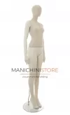 Manichino donna Collezione ABSolute in ABS con busto e testa rivestiti