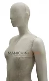 Manichino donna Collezione ABSolute in ABS con busto e testa rivestiti